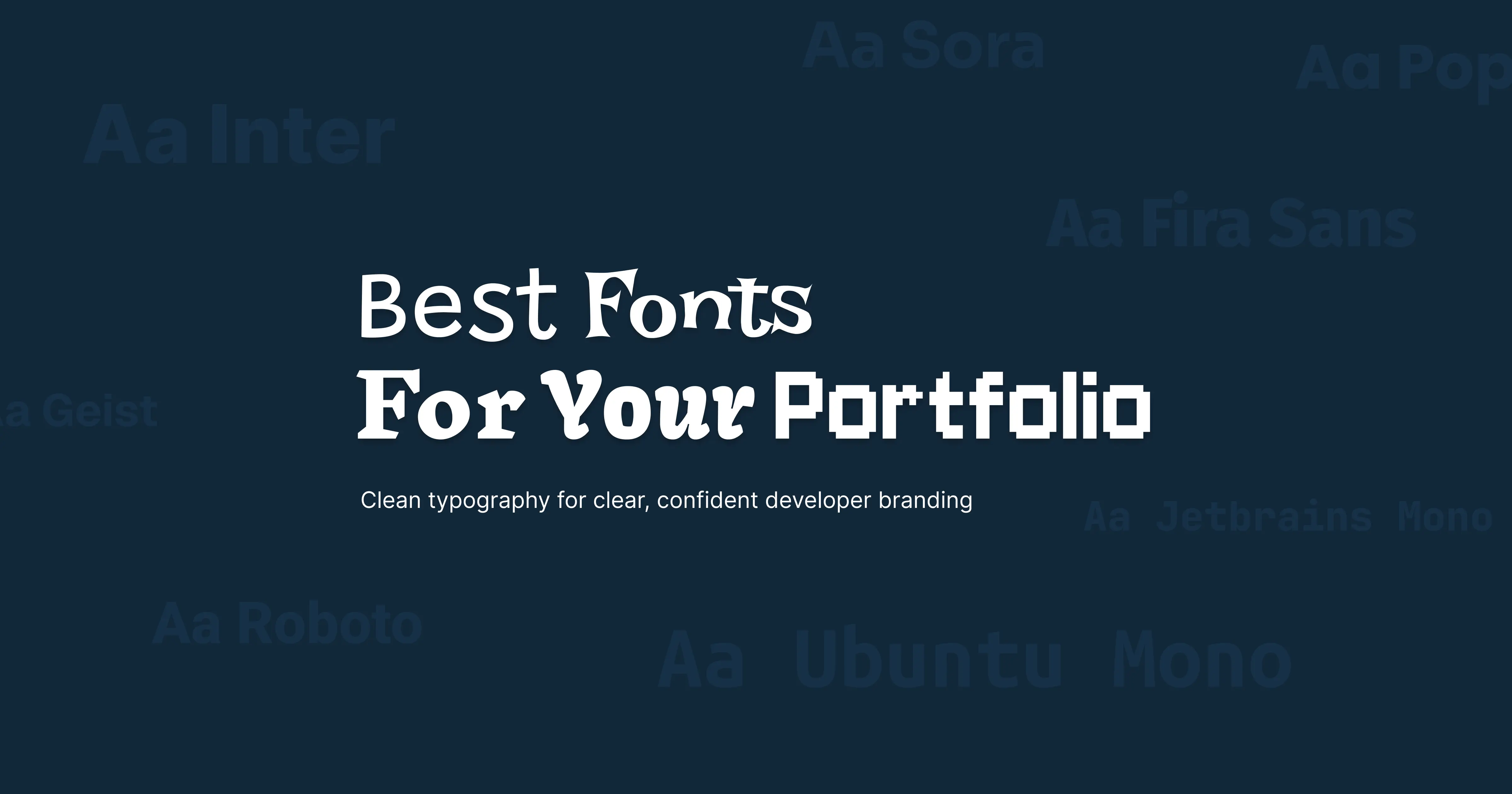 Best Fonts For Your Portfolio image