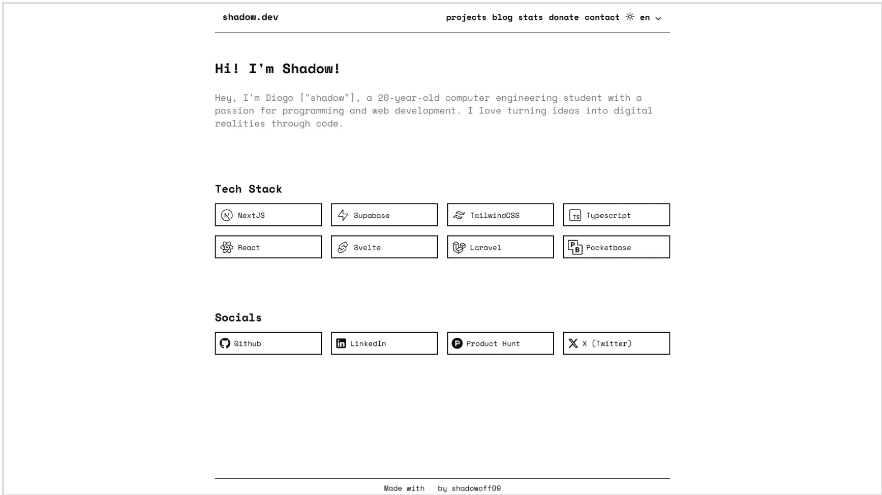 portfolio of Full Stack category