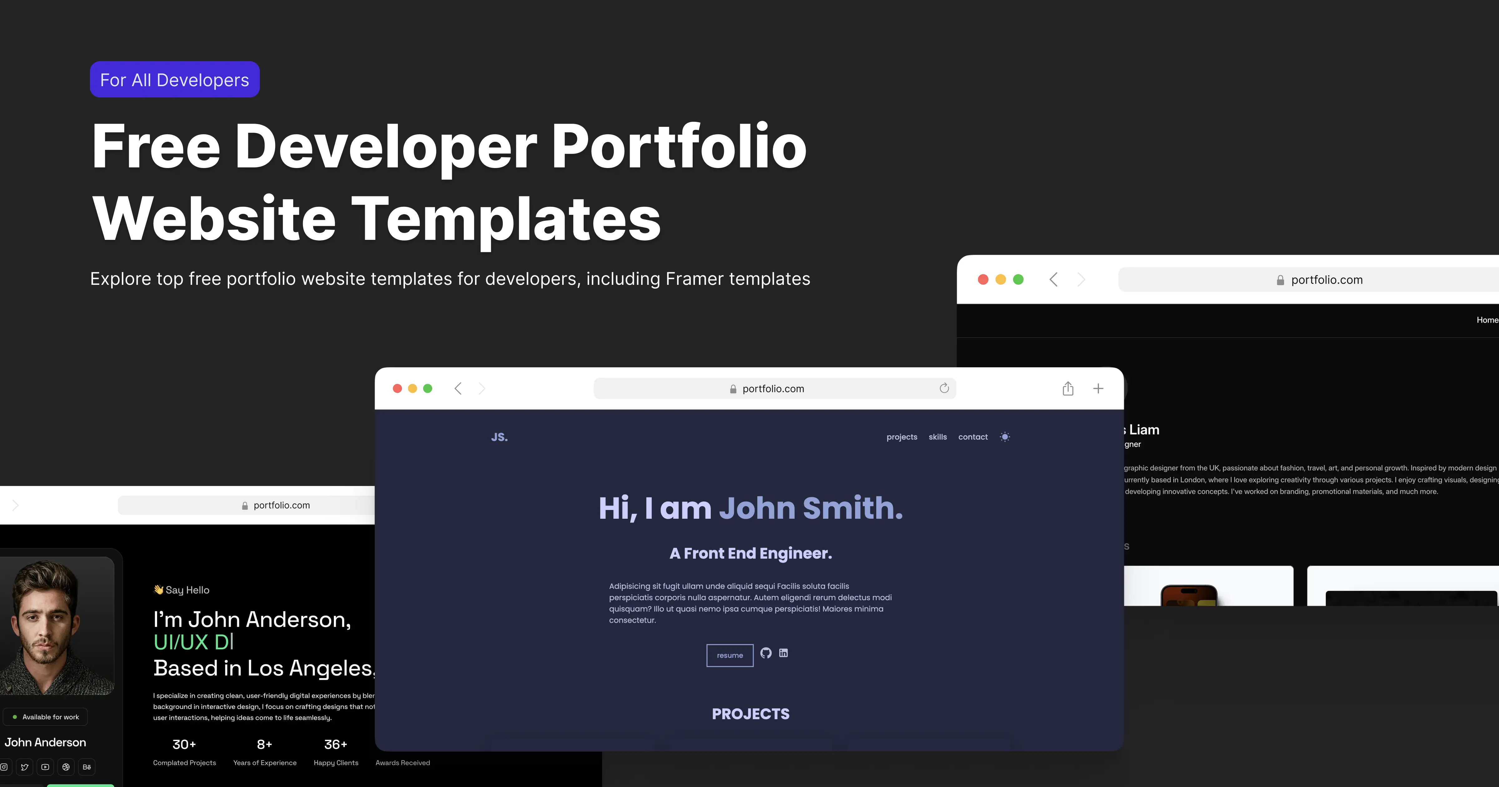 The Ultimate Guide to Free Developer Portfolio Website Templates image