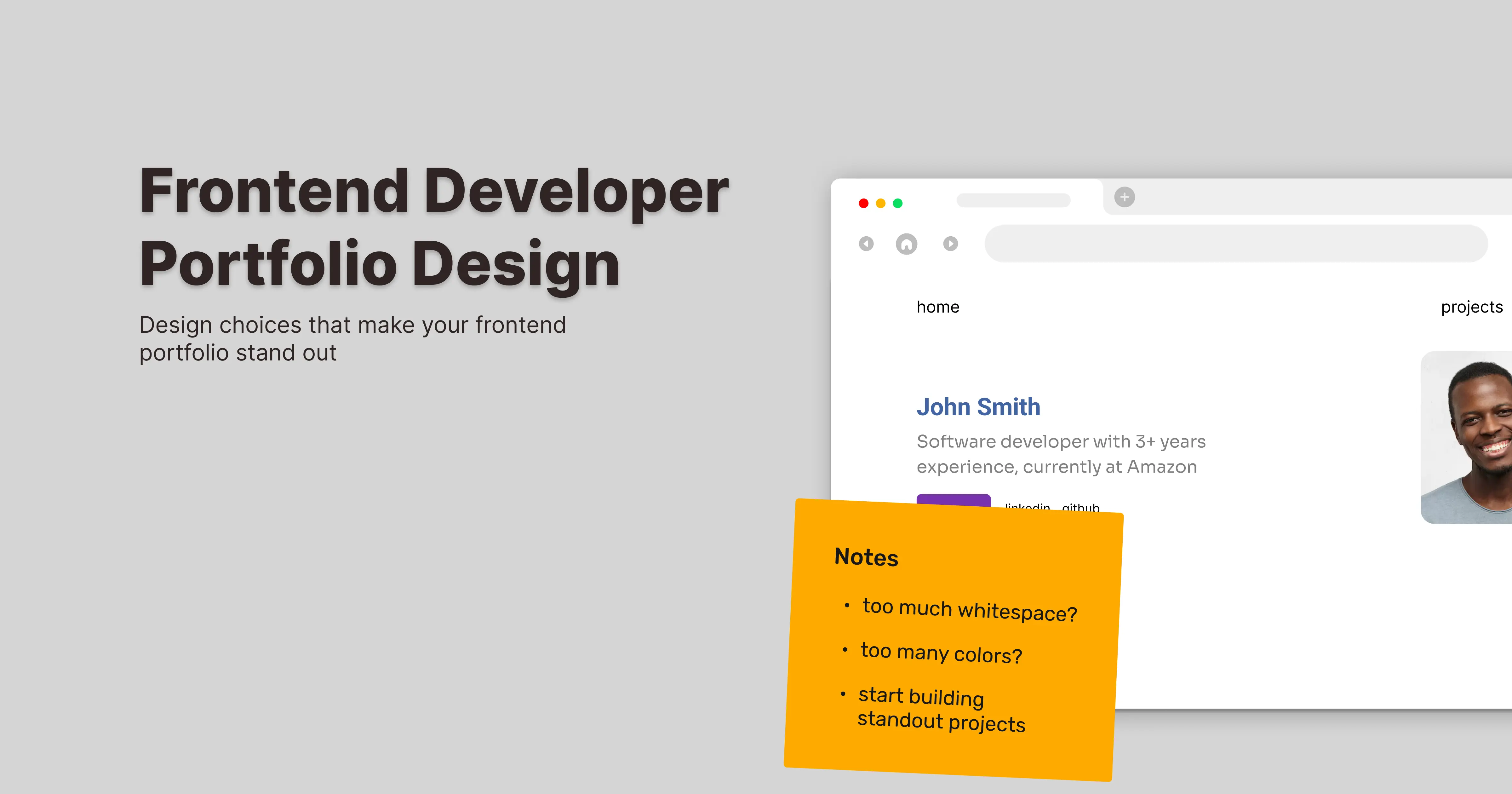 How to Design a Frontend Developer Portfolio image