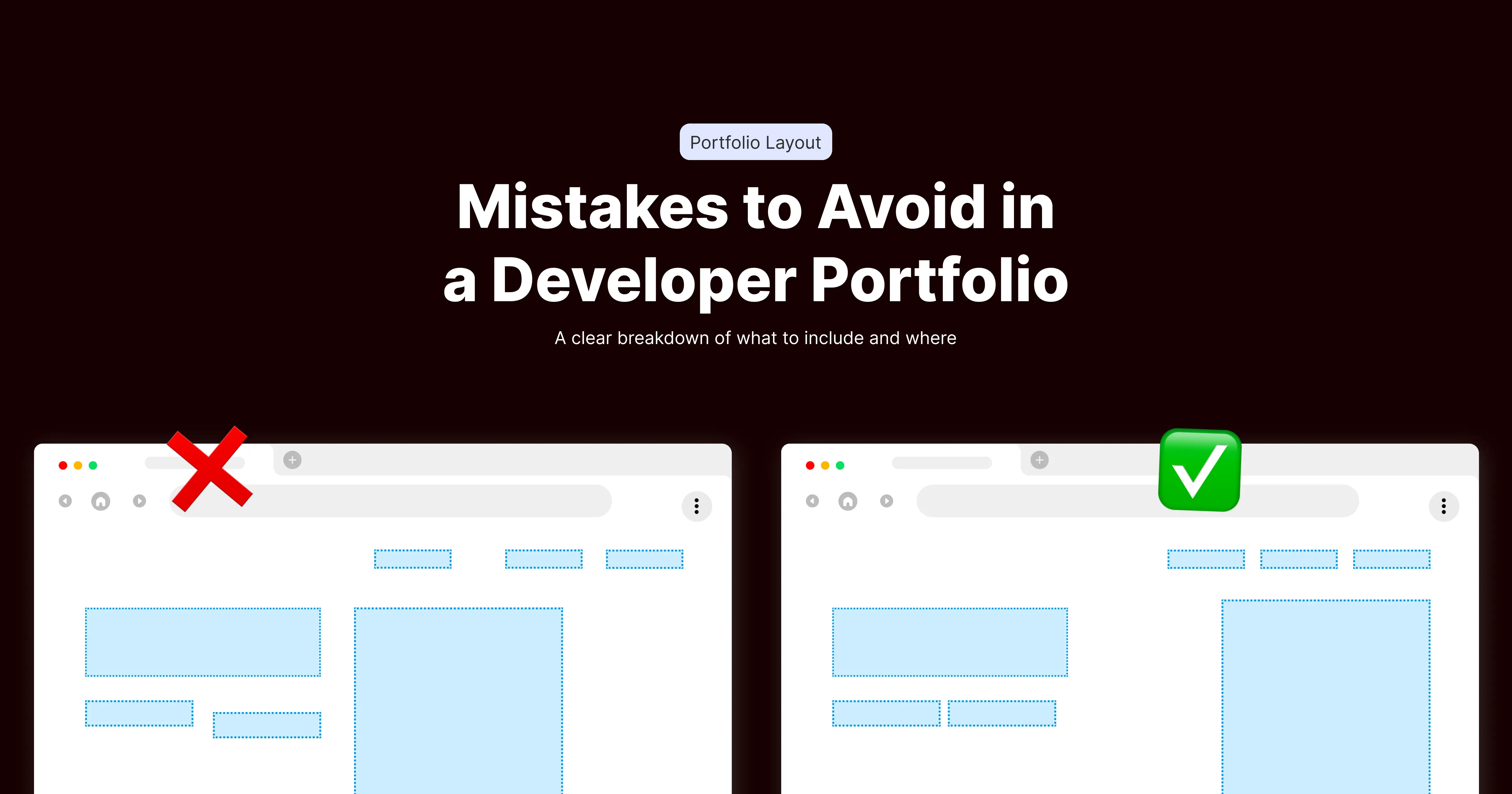 Mistakes to Avoid in a Developer Portfolio image