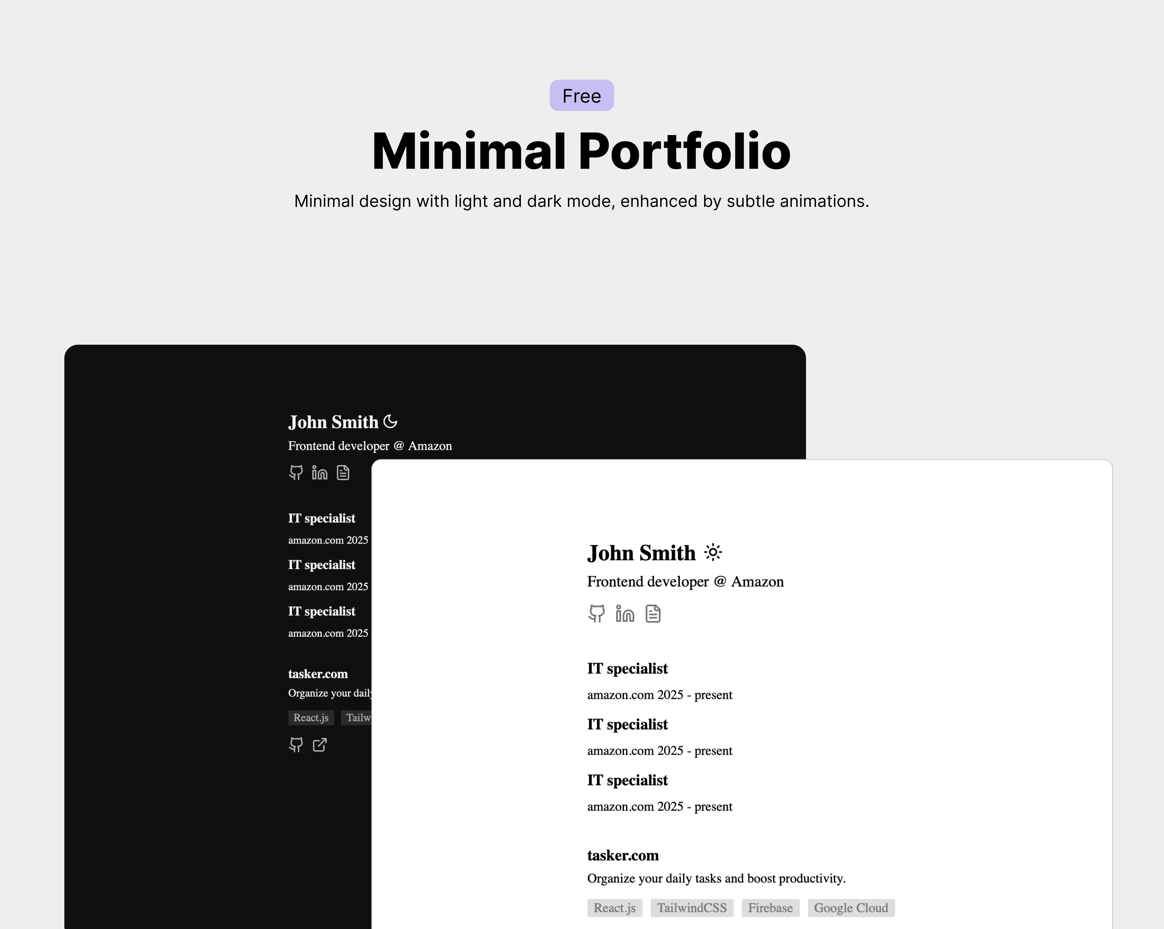 Minimal Portfolio Template