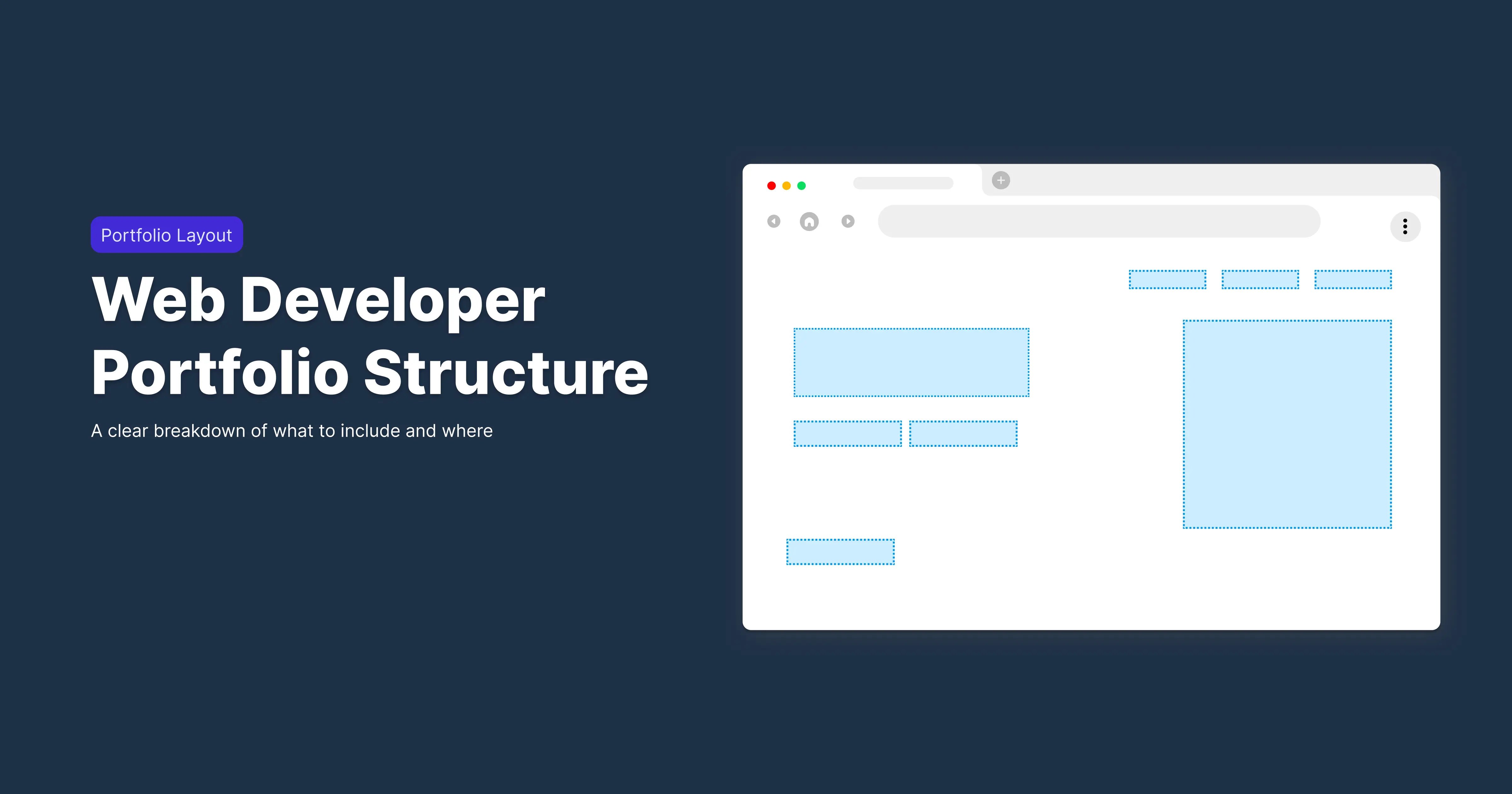 How to Structure a Web Developer Portfolio (Step-by-Step) image